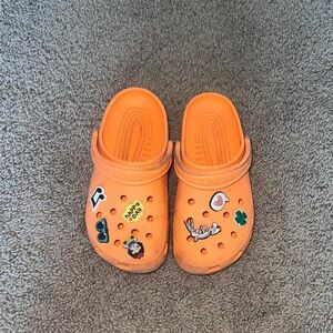 Orange Crocs
